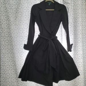 Ralph Lauren Black Wrap Dress Size 8